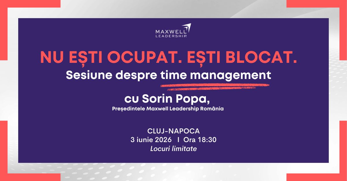 Nu ești ocupat. Ești blocat - Cluj-Napoca (Eveniment public GRATUIT)